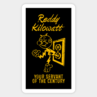 Reddy Kilowatt - Vintage Yellow Magnet